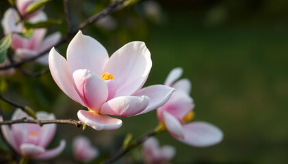Fototapeta premium magnolia tree blossom