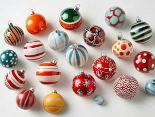 Obraz premium Vibrant easter spheres, a colorful holiday set