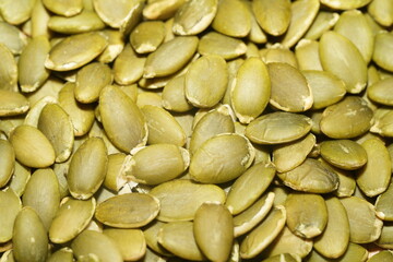 Bunch of pumpkin seeds 