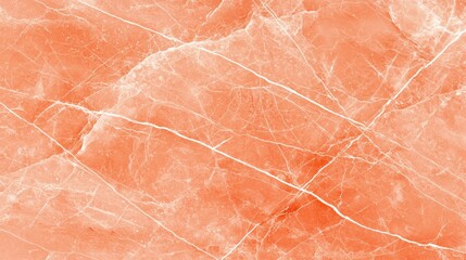 Orange Marble Surface with White Veins and Textured Patterns