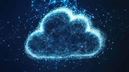 Digital transformation cloud computing network connections optimizing business operations and customer service through technology and automation