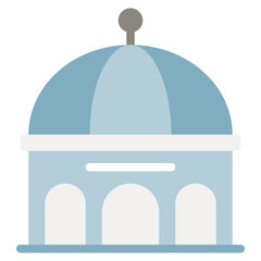 Blue Dome Icon for Architectural Design