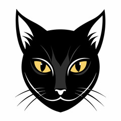 black cat head