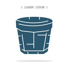 Vector symbol. Potted icon illustration. Stock vector symbol illustration design.