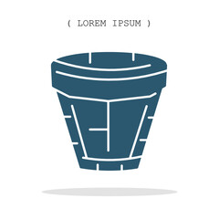 Vector symbol. Potted icon illustration. Stock vector symbol illustration design.
