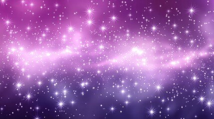 Fototapeta premium Elegant abstract background featuring bokeh lights and twinkling stars in a dreamy purple and pink color palette