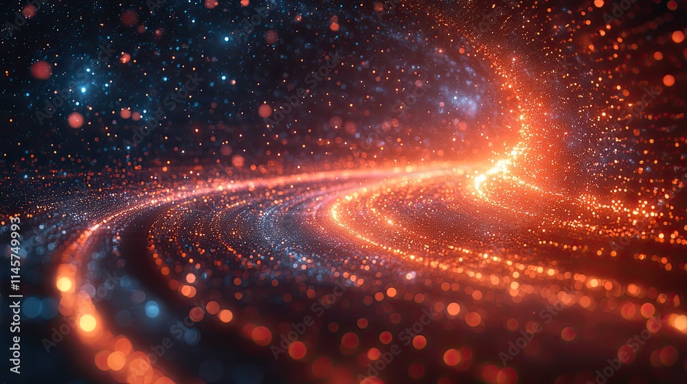 Canvas Prints cyberspace internet render represents connectivity, cloud computing, and technological advancements 