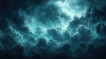 Fototapeta premium Dark clouds create an abstract outdoor background, representing storms, climate change, and the environment, with the texture highlighting the impact of greenhouse gases and air pollution.