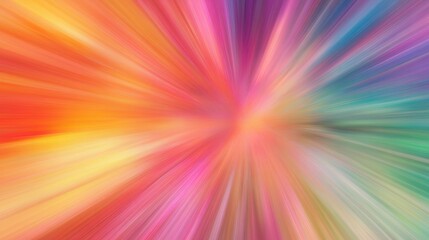 Obraz premium vibrant abstract motion blur background with colorful radial lines creating a sense of dynamic energy and movement