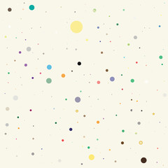 Full color confetti dot magical holiday frame