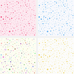 Full color confetti shape magical holiday frame