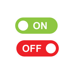 on off button icon vector