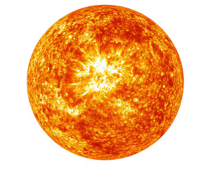 a sun with bright light