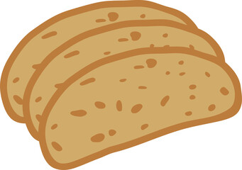 Turkey food and dessert stickers elements.