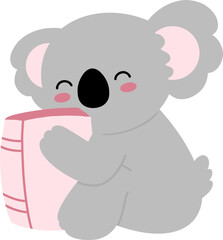 Koala Character Book Teacher Nursery Element