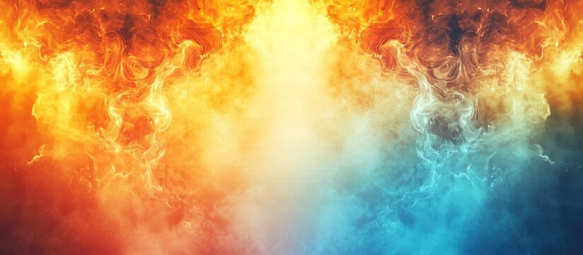 Vibrant fireworks display with customizable text space above for event announcements or festive greetings