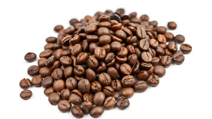 Obraz premium coffee beans isolated on white background