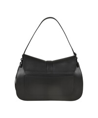 Set of women's classic handbag, fashion bag transparent background, fashion purse handbag , Fashionable stylish Shoulder Bag mockup, black leather woman's bag