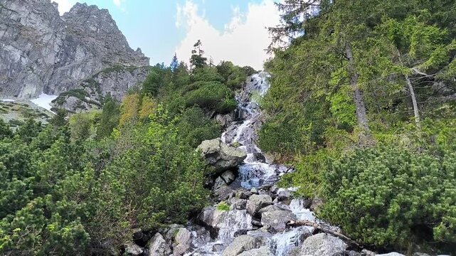 Waterfall at Morskie Oko Trail