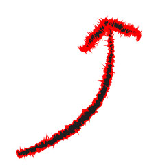 arrow pointing upside