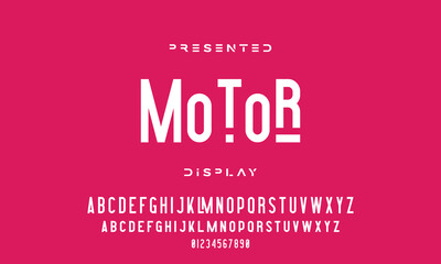 Creative font. Modern abstract digital tech font. Logo creative font, type, technology, movie, digital, music, movie. Fonts and illustration in vector format.