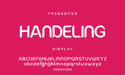 Creative font. Modern abstract digital tech font. Logo creative font, type, technology, movie, digital, music, movie. Fonts and illustration in vector format.