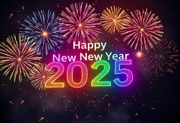 Creative and Vibrant Happy New Year 2025 Poster Designs
