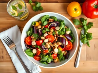 salad with vegetables