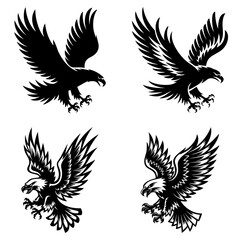 Obraz premium Eagle Silhouette PNG