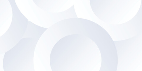 Abstract white background with white circle art