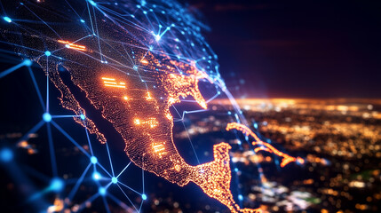In the heart of Mexicoâs digital revolution, individuals use virtual interfaces to manage IoT automation systems powered by AI and neural networks. These technologies drive efficie