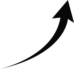 black up arrow vector sign