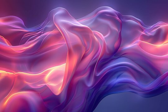 abstract space blue shape futuristic wave bright purple neon violet pattern digital illustration