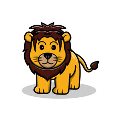 lion on a white background