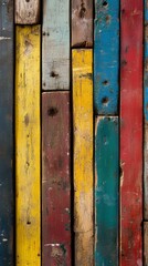 An image of colorful wooden planks arranged in an abstract manner, showcasing vibrant hues and textures that create a visually engaging and artistic representation. photoshop textures. 