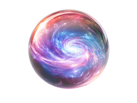 Isolated Blue Galaxy Sphere