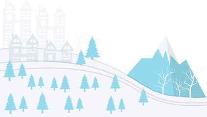 Winter Town Corner Decoration