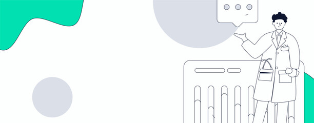 Medical characters fighting the epidemic flat vector concept operation hand drawn illustration
