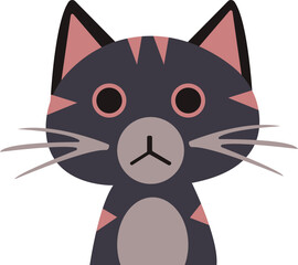 Cute Cat Flat Illustration
