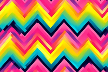 Fototapeta premium Seamless pattern with digital print featuring colorful