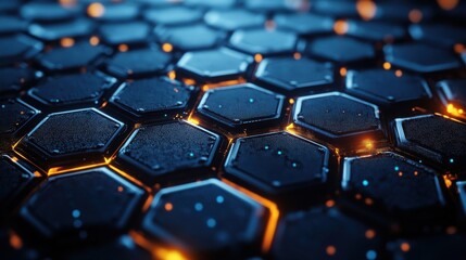 Fototapeta premium abstract background design with hexagon shapes seamless looped animatio