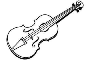 Obraz premium Viola line art illustration
