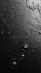 Texture of black matte plastic background. space background. Ultra realistic. Photorealistic