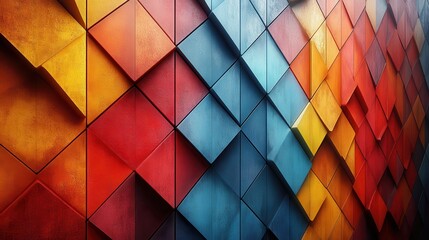 Fototapeta premium abstract background geometric design seamless looped animatio