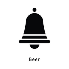 Bell Vector Gylph Icon. Eps 10 file 