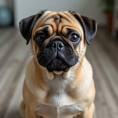 Obraz premium pug portrait
