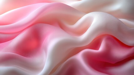 Obraz premium Soft pink and white silk fabric texture.