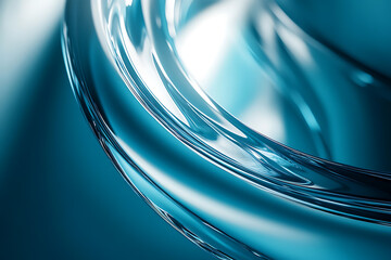 Abstract Blue Liquid Design