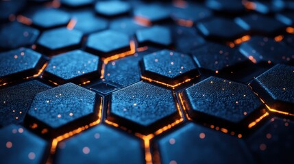 Obraz premium abstract motion background geometric pattern design with hexagons seamless looped animatio