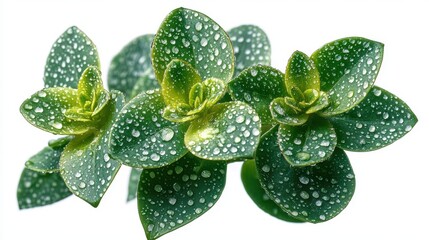 beautiful euphorbia myrsinitesr clipart isolated on a white background euphorbia myrsinitesr